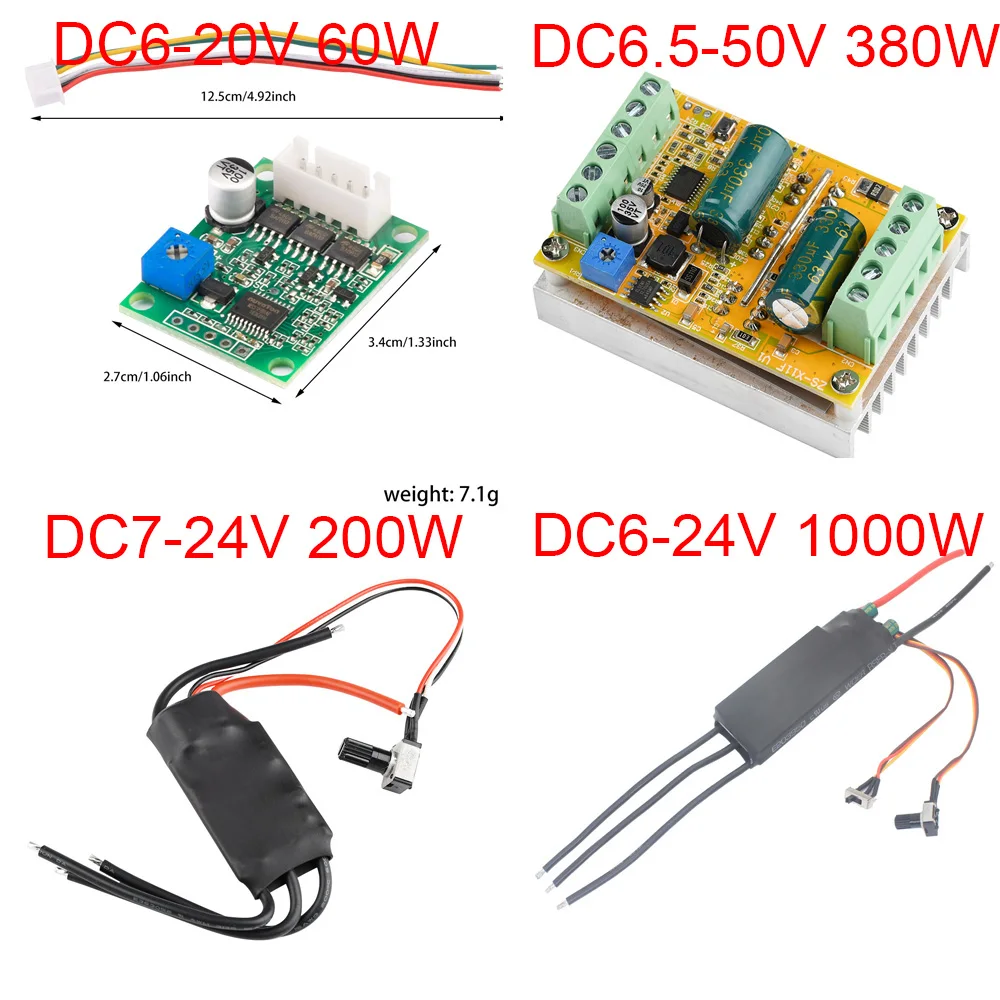 

Бесщеточный драйвер двигателя DC 6-24V 1000W