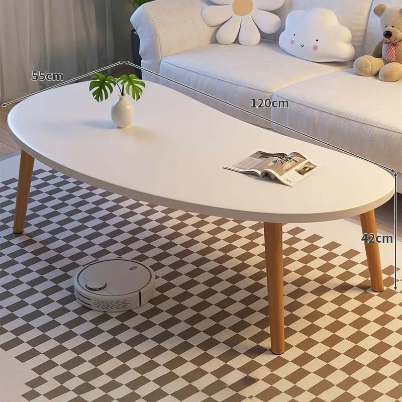 

Multifunction Minimalist Tea Table Living Room Nordic Luxury wooden Legs Nesting Round Table Sets Fashion Mesa Centro Ornaments