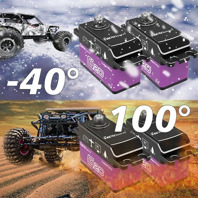 Yipinservo 20 кг Цифровой сервомотор PWM с полным металлическим редуктором большой