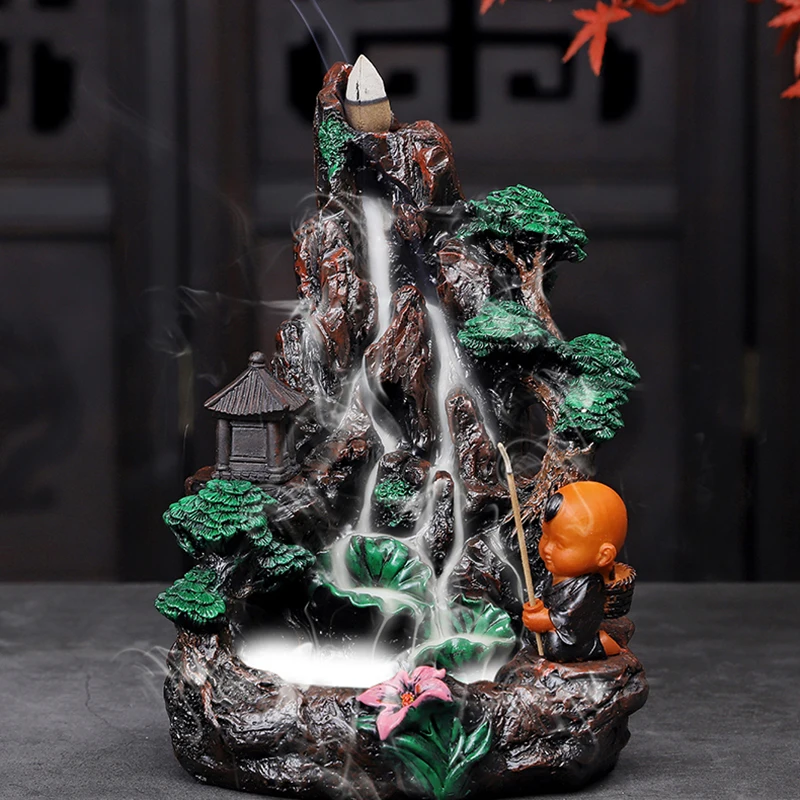 Resin Aroma Scentsy Incense Burner Waterfall Spiritual Sandl