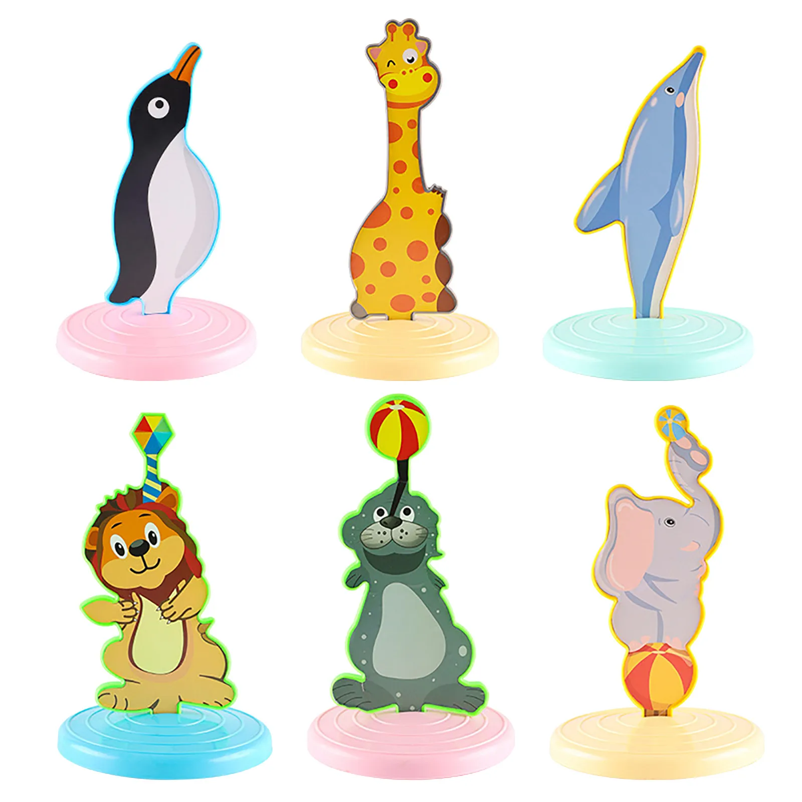 

Early Education Baby Animal Cartoon Toys Throwing Game Toys Interactive Acrylic Cubes Building Blocks for Toddlers 3-5 Boys