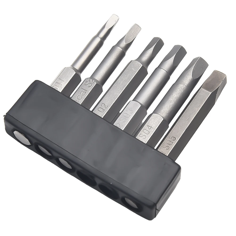 

Screwdriver Bit Set Screwdriver Bits Alloy Steel Grey Hex Shank Magnetic Screwdriver SQ1-SQ5 Screwdriver Bit Set