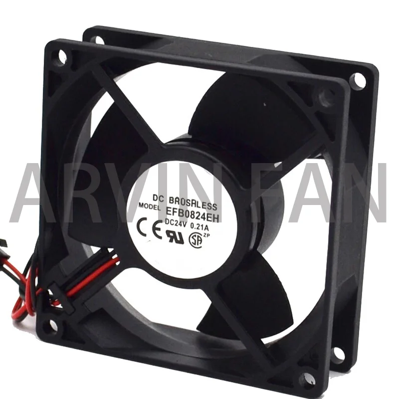 Новый EFB0824EH 8025 8CM 80m 24V 0.21A Clover двойной шарикоподшипник охлаждающий вентилятор привод 80*80*25 мм