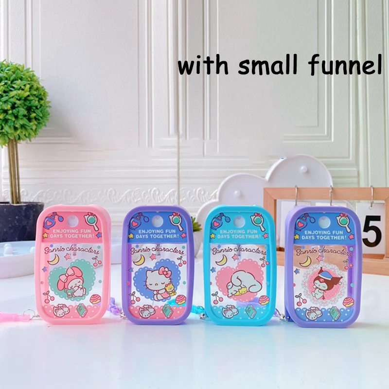 

Kawaii My Melody аниме мультфильм бутылки карты спрей симпатичный парфюм спиртовой антисептик для рук пустая бутылка Carryon спрей подарки игрушки
