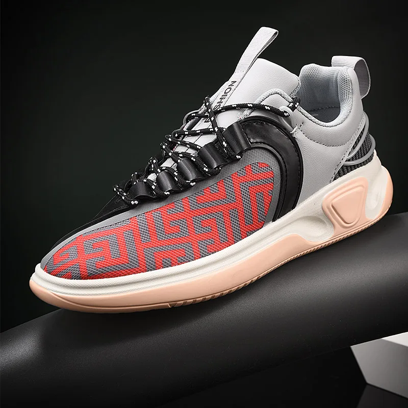 Brand Men's Breathable Basketball Shoes Non-Slip Sports Shoes Comfortable Gym Training Athletic Shoes Trendy Boys Tennis Shoes