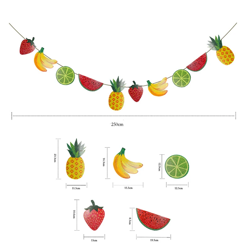 

Баннер с фруктами для дня рождения