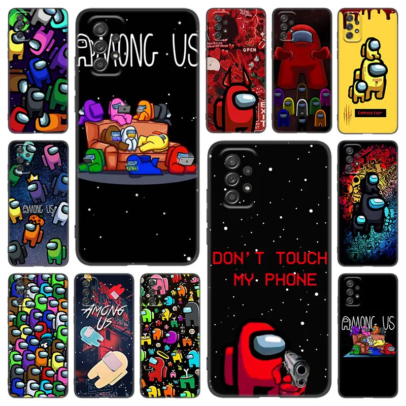 Hot Among Us Game Phone Case For Samsung Galaxy A21 A30 A50 A52 S A13 A22 A23 A32 A33 A53 A73 5G A12 A31 A51 A70 A71 A72 Cover