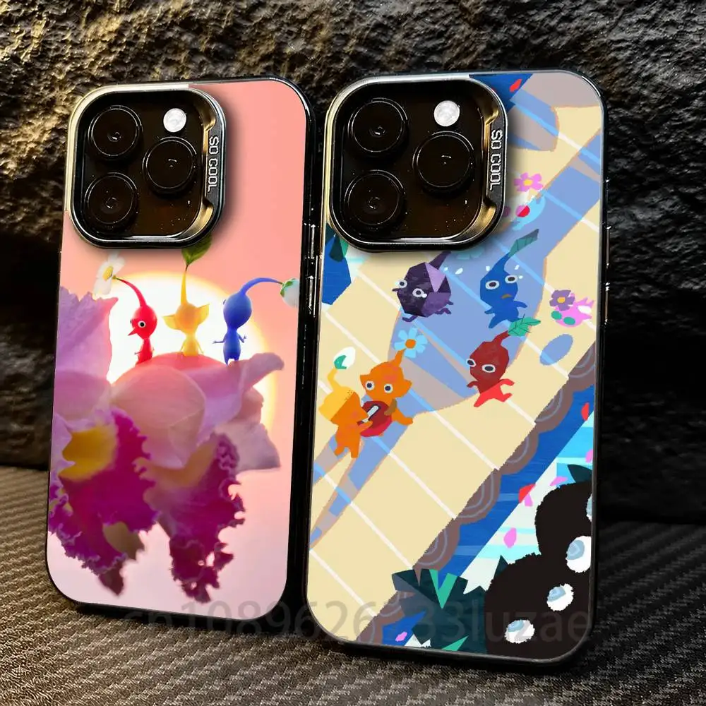 Фото Чехол для телефона P-Pikmin для iPhone 17 16e 16 15 14 13 12 11 mini ProMax Air Plus, большой, противоударный, матовый. №1