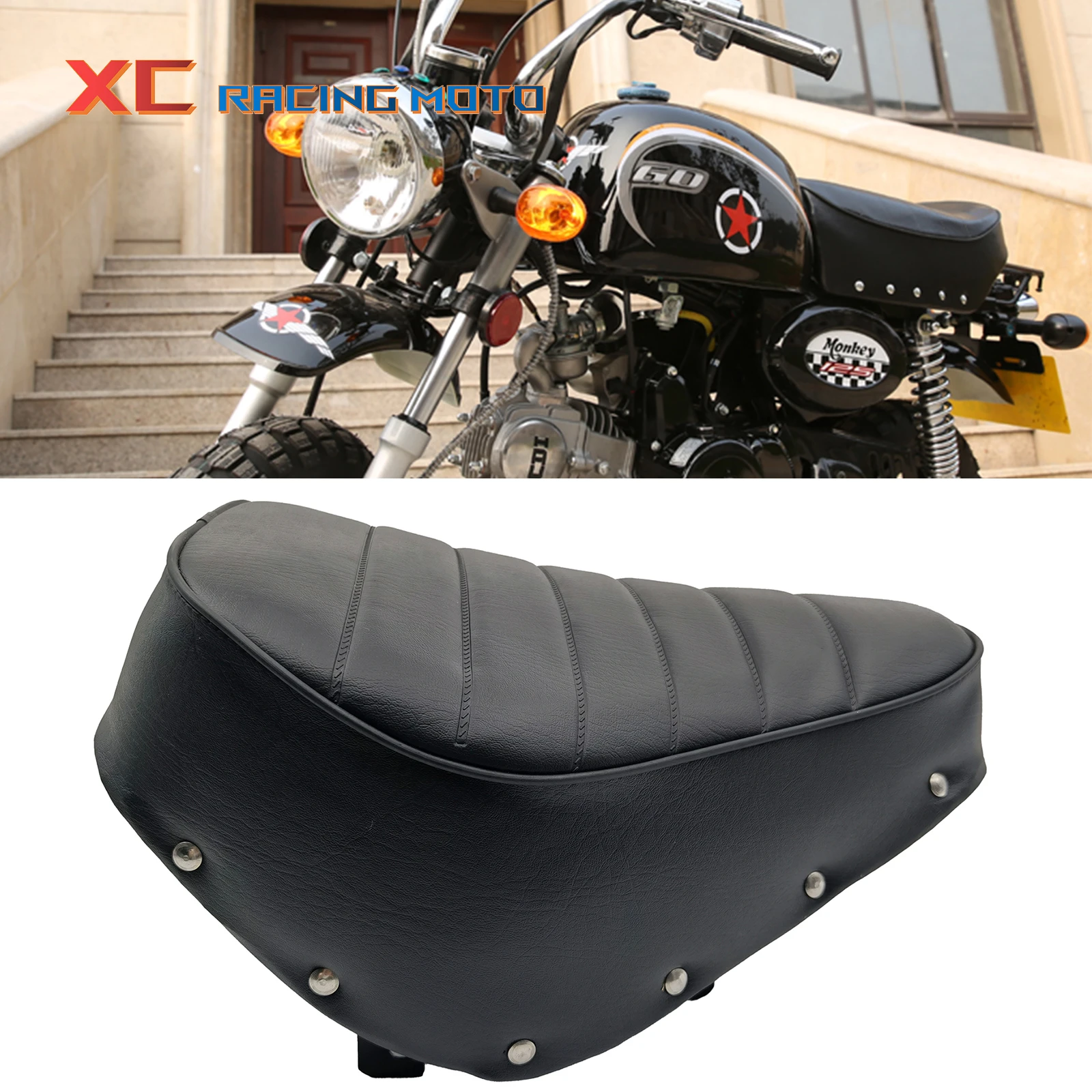 Leather Cushion Seat Iron Base Accessories High Performance Retrofit For Honda Z50 Z50A Z50J Z50R Mini Trail Monkey Bike