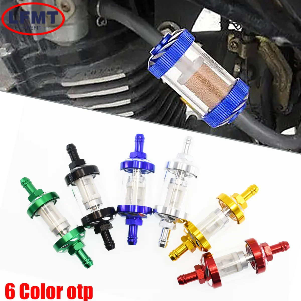 Универсальный Мотоциклетный Топливный Провод 8 Мм С Прецизионным Стеклянным