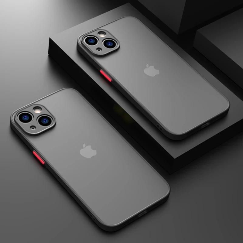 Роскошный Матовый Прозрачный квадратный чехол из ТПУ для iPhone 16 15 14 13 12 11 Pro Max Plus Mini
