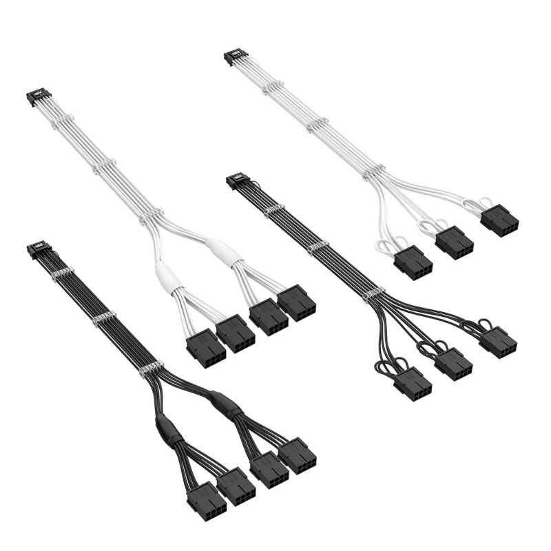 

H4GA 16Pin(12 + 4) до 3/4x8(6 + 2)Pin PCI-e 5,0 Удлинительный кабель GPU Удлинительный кабель питания