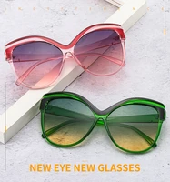 retro green cat eye ladies sunglasses fashion designer goggles shades uv400 gradient lenses womens sunglasses