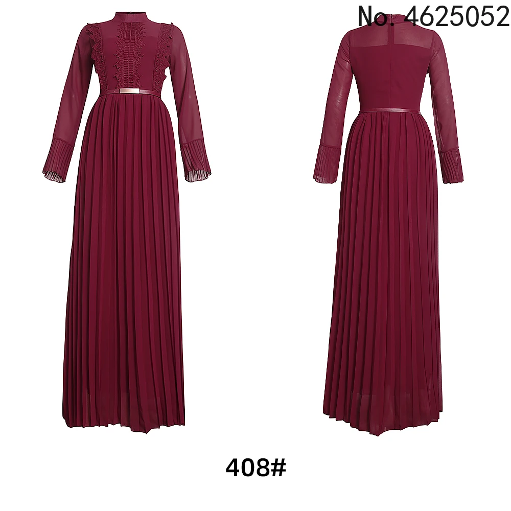 

Robe Africaine Long Sleeve Dresses For Women 2022 Elegant Wedding Gown Muslim Chiffon Abaya Turkish Dubai Kaftan Dress Outfit