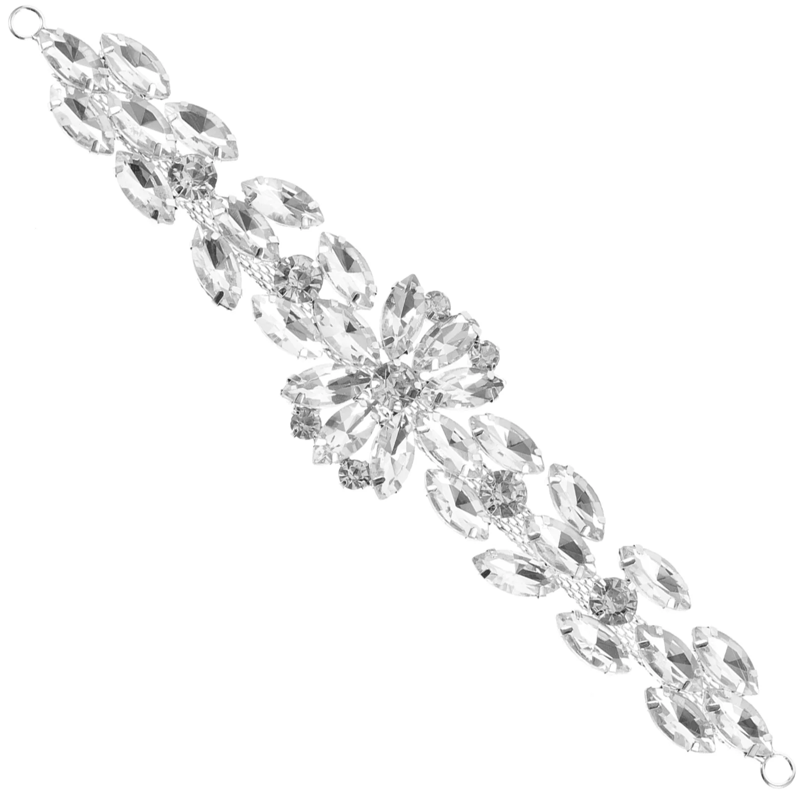

Rhinestone Applique Patch Wedding Bride Appliques Dress Cloth Belt Diamond Neckline Supply Headband Garment Shoes Flower Shoe