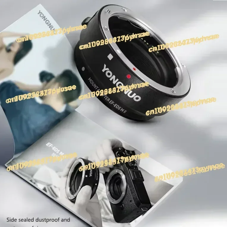 Фото Новый адаптер YONGNUO EFE.OSM II с автофокусом для объективов Canon EOS EF/EF-S на байонет M (EF-M) для камер M2, M3, M5, M6, M10, M50, M100 (модель 2025 года) №5