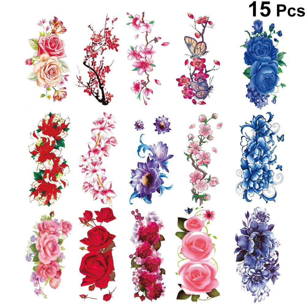 

Flower Body Stickers Temporary Pack On Bride Temporary for Adults