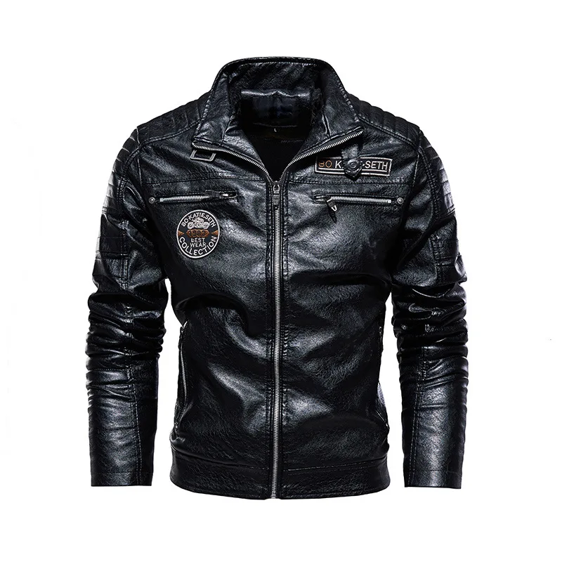 Jacket Style New Winter Leather Quality Fashion Overcoat Warm Coat Jackets And Black Men's Men Casual Motorcycle Autumn High images - 6