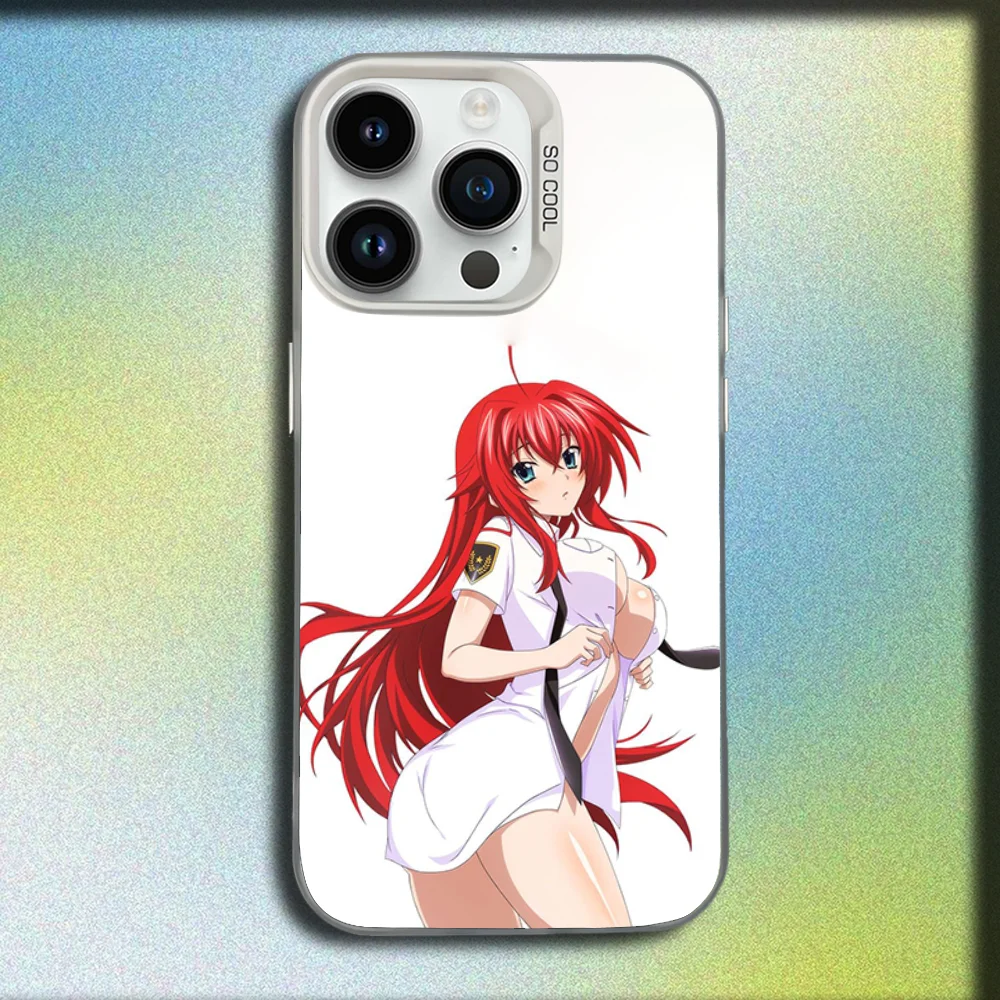 Фото Чехол для телефона R-Rias Gremory High School DxD для iPhone 16,15,14,13,12,11, Mini, Pro, SE, MAX, белый матовый противоударный чехол №5