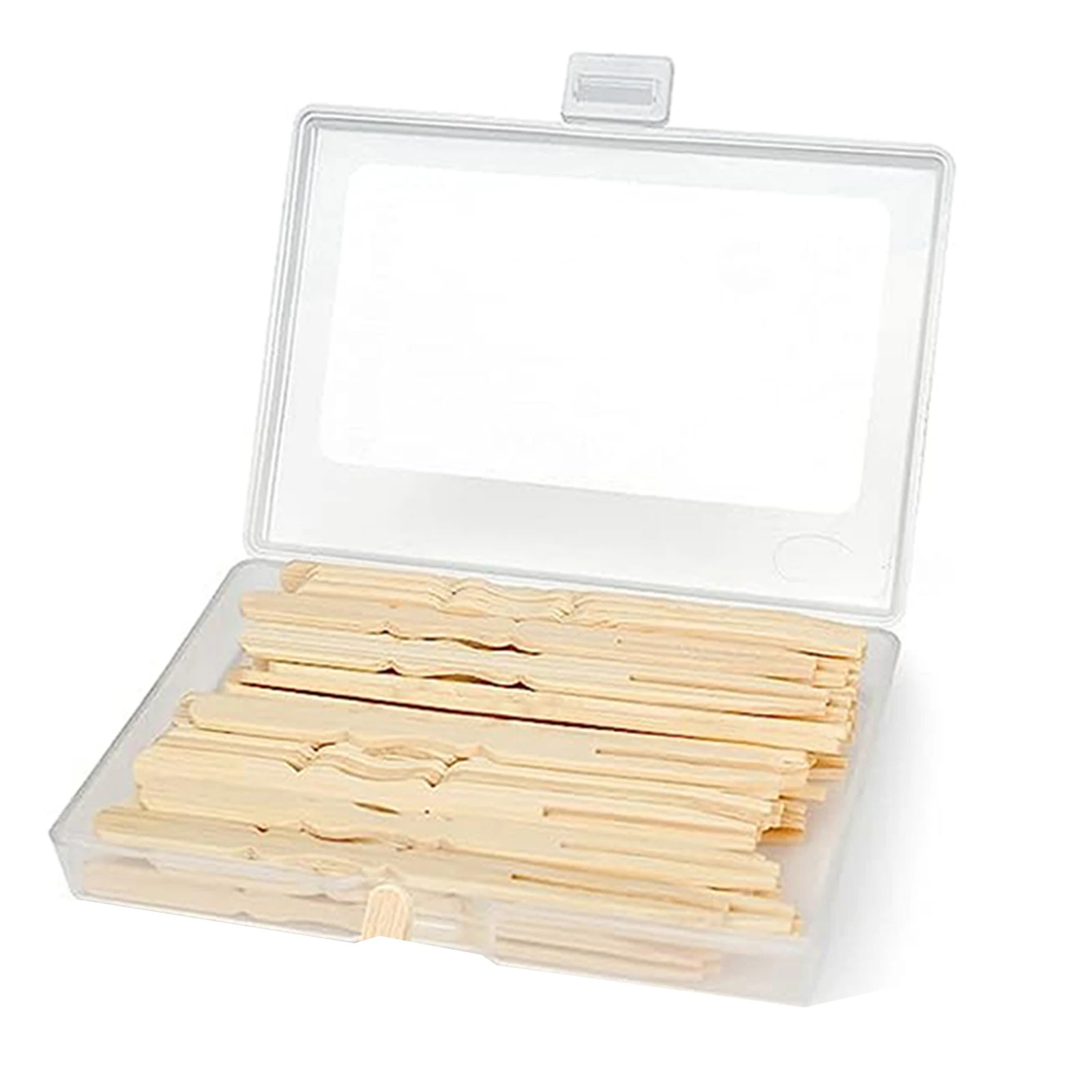 

80PCS Mini Bamboo Forks Double Bamboo Prong Picks Cocktail Tasting Forks for Party Fruit Charcuterie Accessories Hot Sale