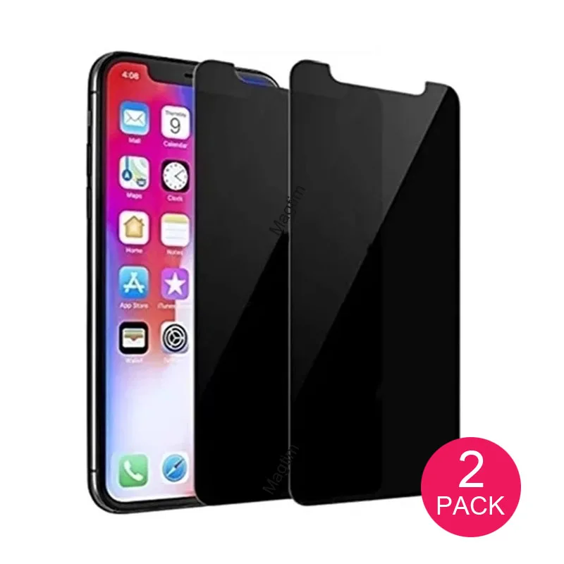 

Magtim 2PACK Privacy Screen for iPhone 13 12 Pro 11 Pro Max Tempered Glass for iPhone XS MAX XR 7 8 Plus SE2020 Anti-spy