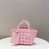 luxury hollow woven bags for women 2022 designer bags brands purses and handbags small shoulder crossbody bag basket bag tote