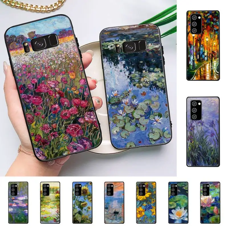 

Monet Oil Painting Phone Case for Samsung Note 5 7 8 9 10 20 pro plus lite ultra A21 12 72
