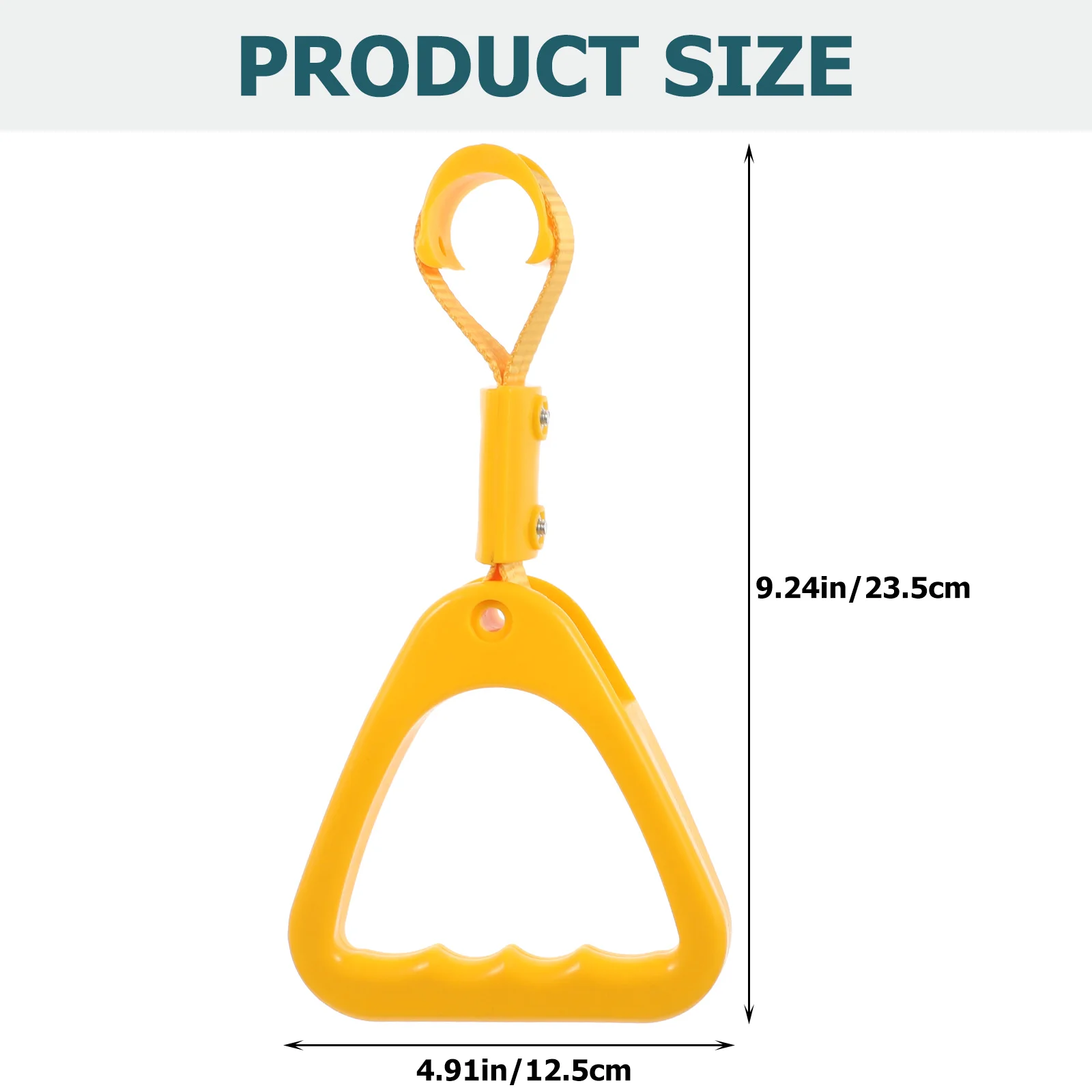 

Japandi Decor Bus Handle Strap Vehicle Grab 23X12cm Car Yellow Nylon Ring Elder