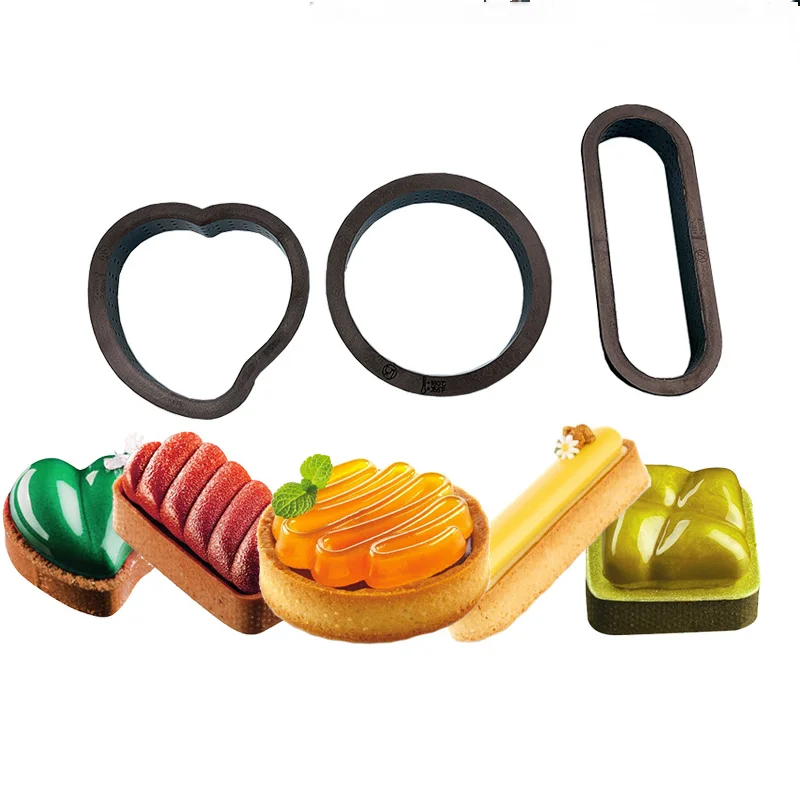 

8 шт./10 шт./12 шт., термостойкие перфорированные кольца для торта и Мусса