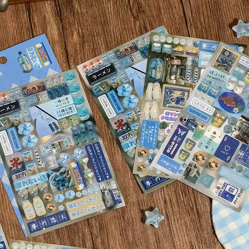 Декоративные наклейки для скрапбукинга 6 шт