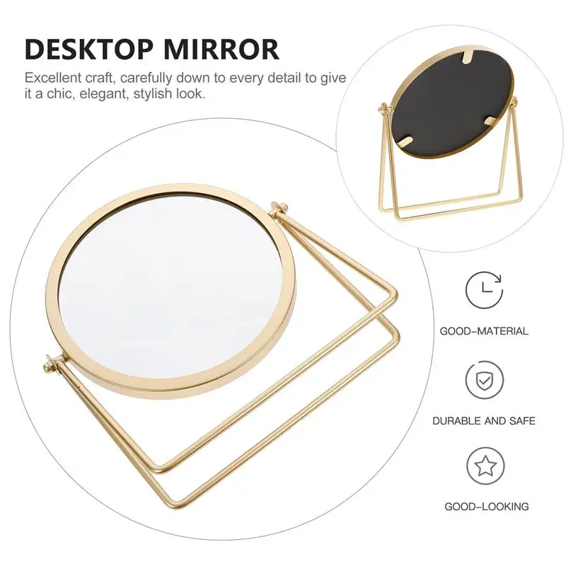Vanity Makeup Mirror Swivel Round Cosmetic for Table Desk Countertop |