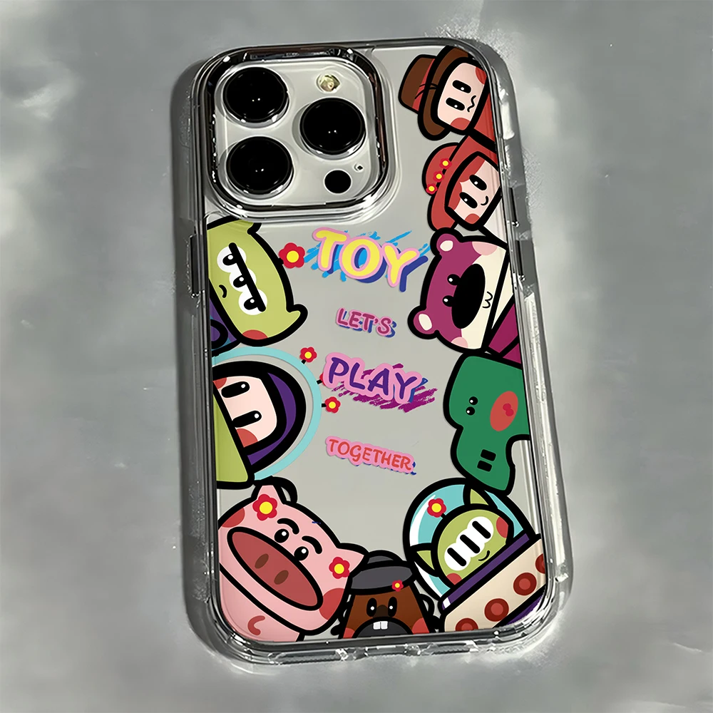 Фото Милый мультяшный чехол для телефона с героями мультфильмов для iPhone 17e 17 16e 16 15 14 13 12 11 mini Pro Max X XR XSMAX 8 7 Air Plus, мягкий чехол №2