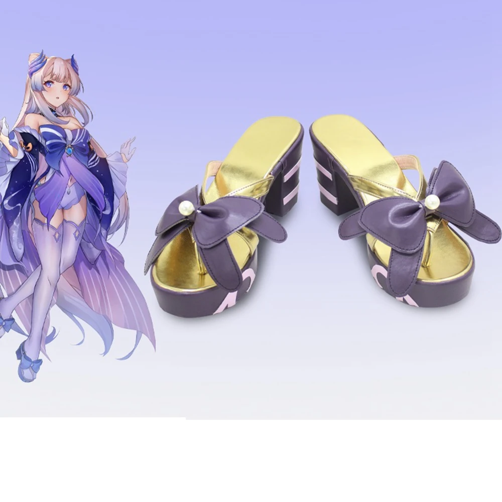

Unisex Anime Cos Sangonomiya Kokomi Cosplay Costumes Shoes Boots Custom Size