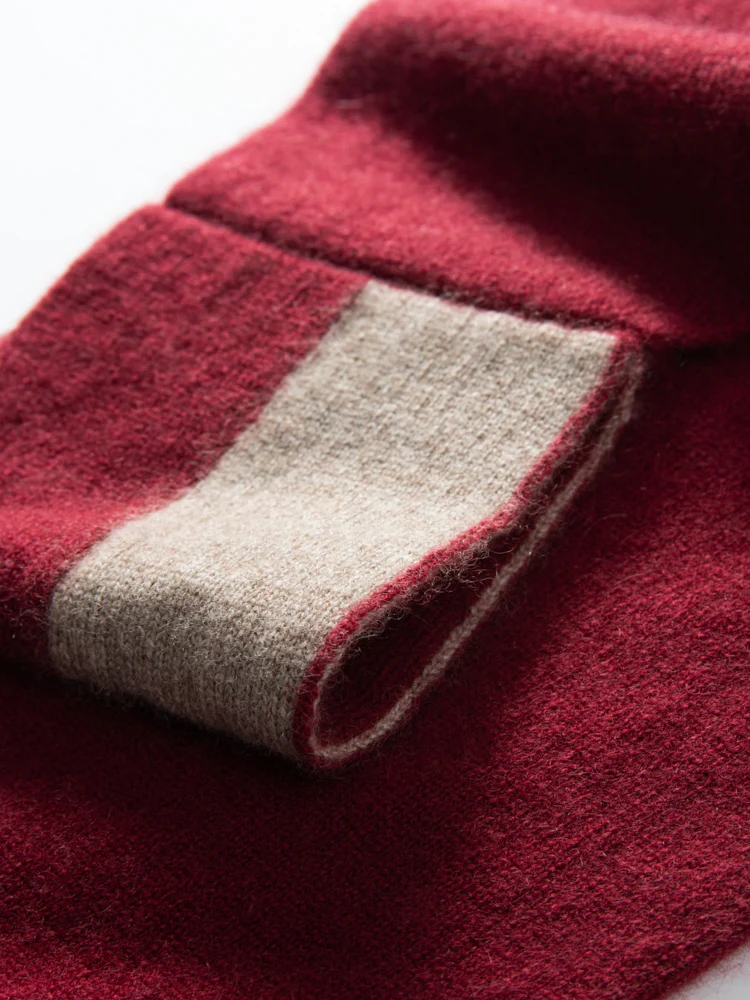 Женский кашемировый шарф с отверстиями