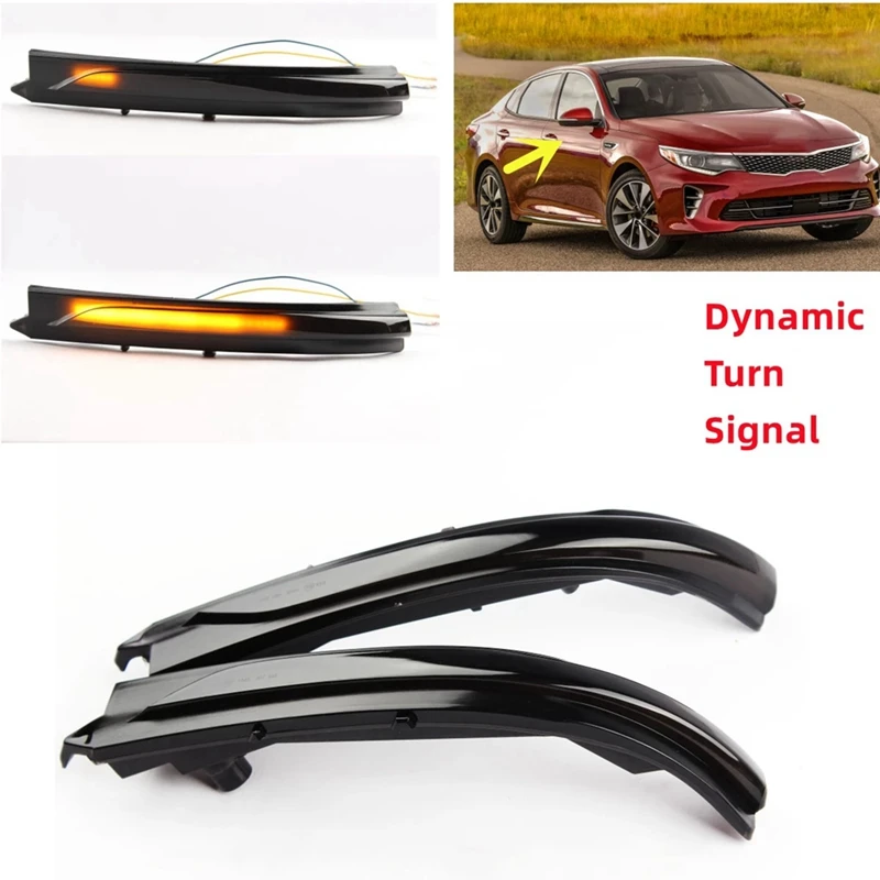 

Car Dynamic Turn Signal Light LED Side Mirror Indicator Blinker Lamp For Kia K5 Optima MK4 JF 2016 2017 2018 2019