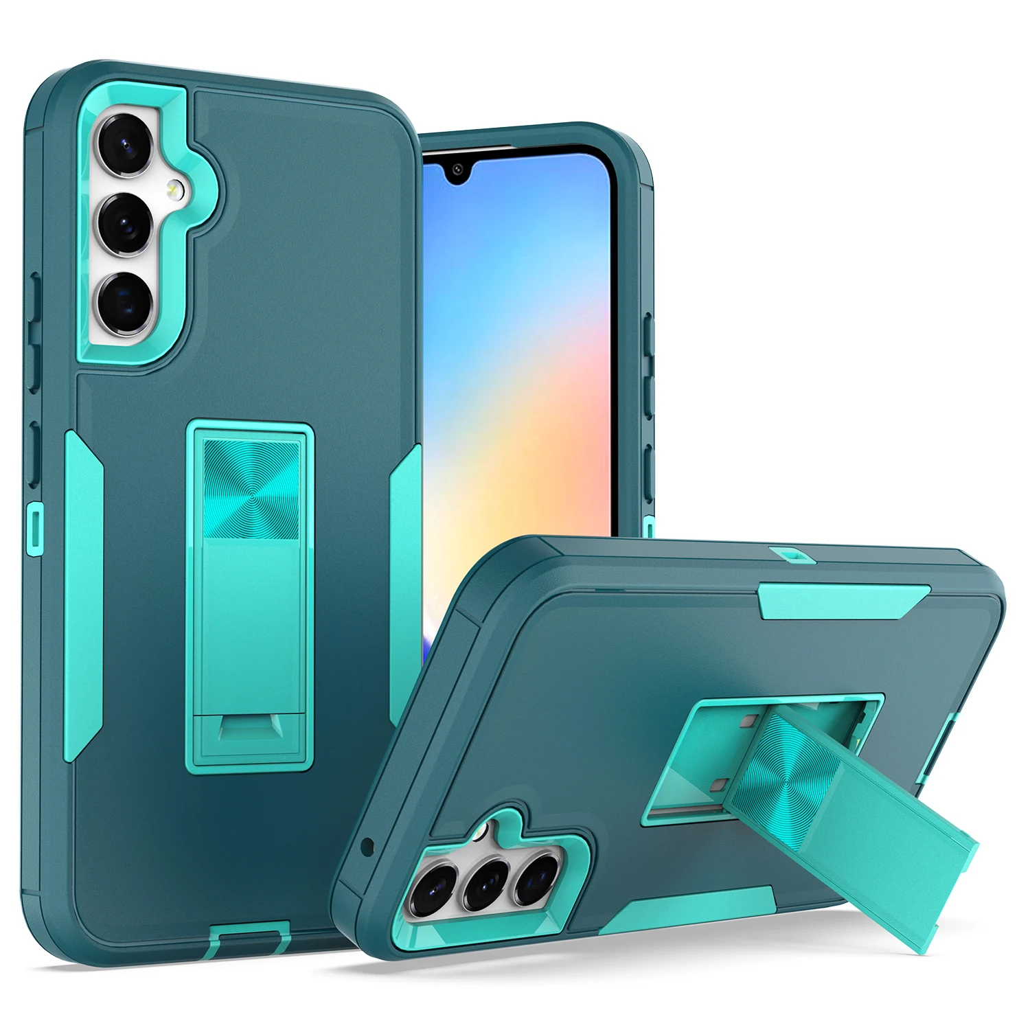 

Luxury Case For Samsung Galaxy A54 Car Magentic Holder Shockproof Soft Silicone Edges Hard Back Phone Cover SamsungA54 GalaxyA54