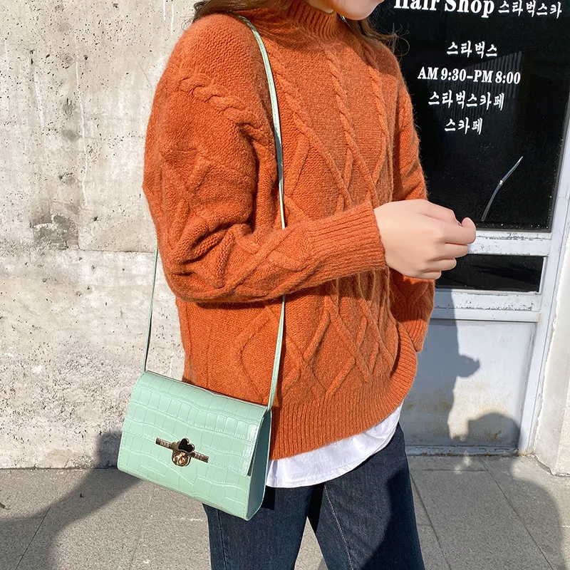 Ladies Bags 2023 Foreign Trade Bag Women's Fashion Versatile Small Square Bag One Shoulder Oblique Cross Candy Color Women's Bag