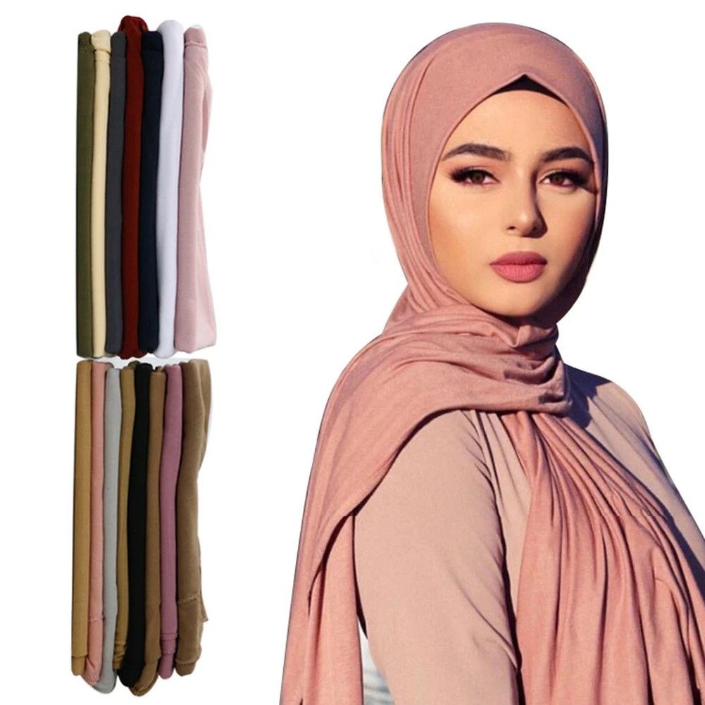 

High Quality Good Stitching Stitch Plain Premium Heavy Chiffon Hijab Scarf Malaysian Women's Scarves Hijabs Long Shawl Shawls