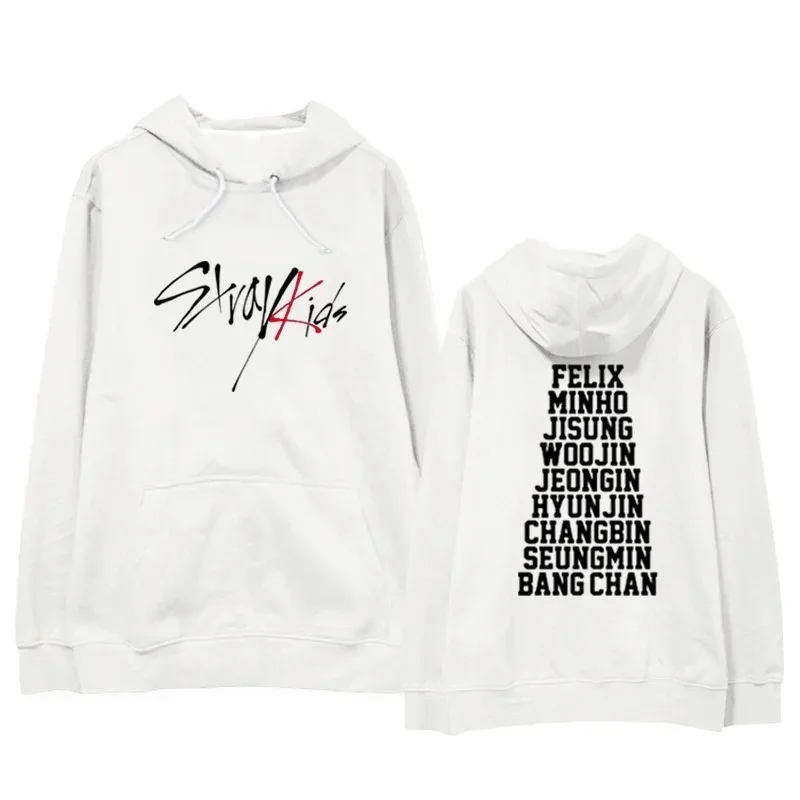 

2023 Fashion KPOP Stray Kids Hoodie Stray Kids Members Sweatshirt FELIX MINHO Unisex Jumper Sweater Streetwear Men Clothing