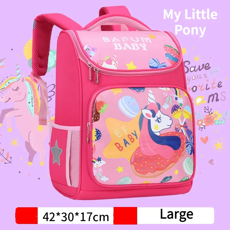 Children Cartoon Astronaut Space Fashion Large Backpacks New Princess Girl Unicorn Boy Lion Cute Kids Schoolbags for Students