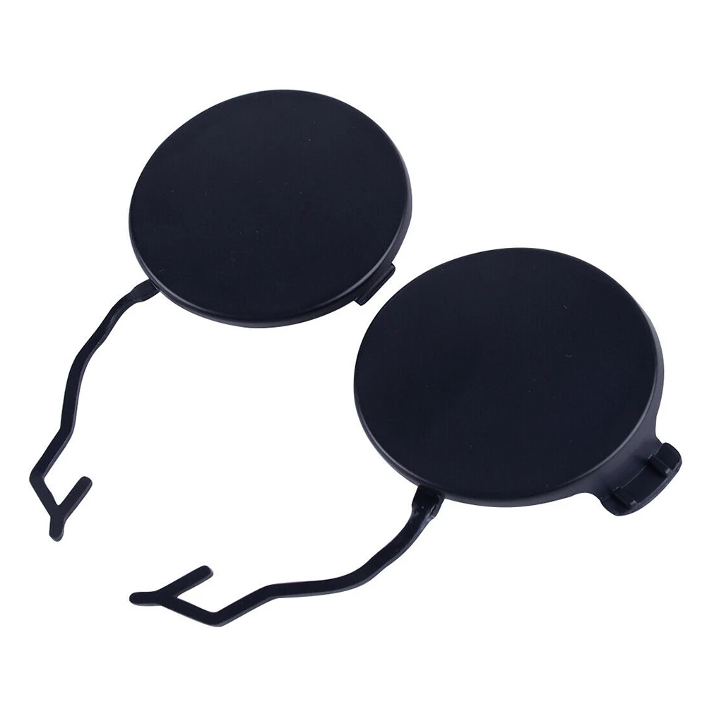 

Bumper Tow Hook Front Left Right BLACK New Plastic Unpainted 2pcs 5cm For Porsche Cayenne 2011-2014 95850515500
