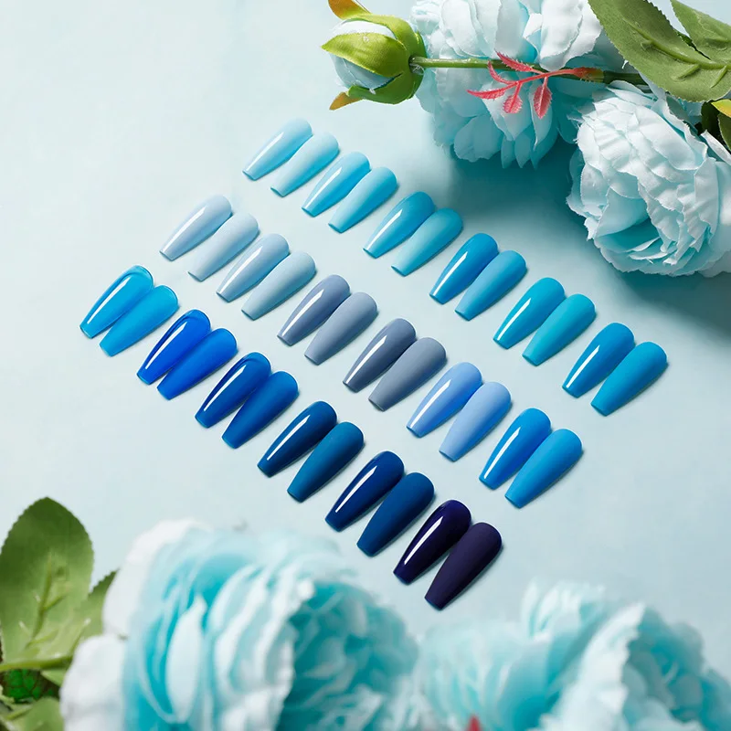 Blue Nail Polish Glue New White Popular Haze Gray Blue Dark Blue Nail Polish Nail Store Special Glue Uv Nail Polish