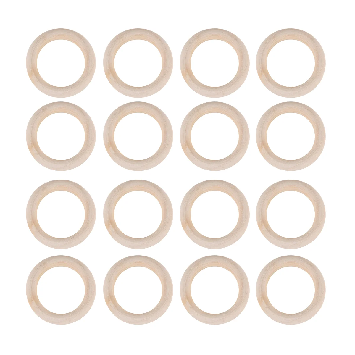 

50 PCS Christmas Napkin Ring Purses Weddings Wood Rings Pendant Wood Rings Connectors Wood Circle Wedding Jewelry