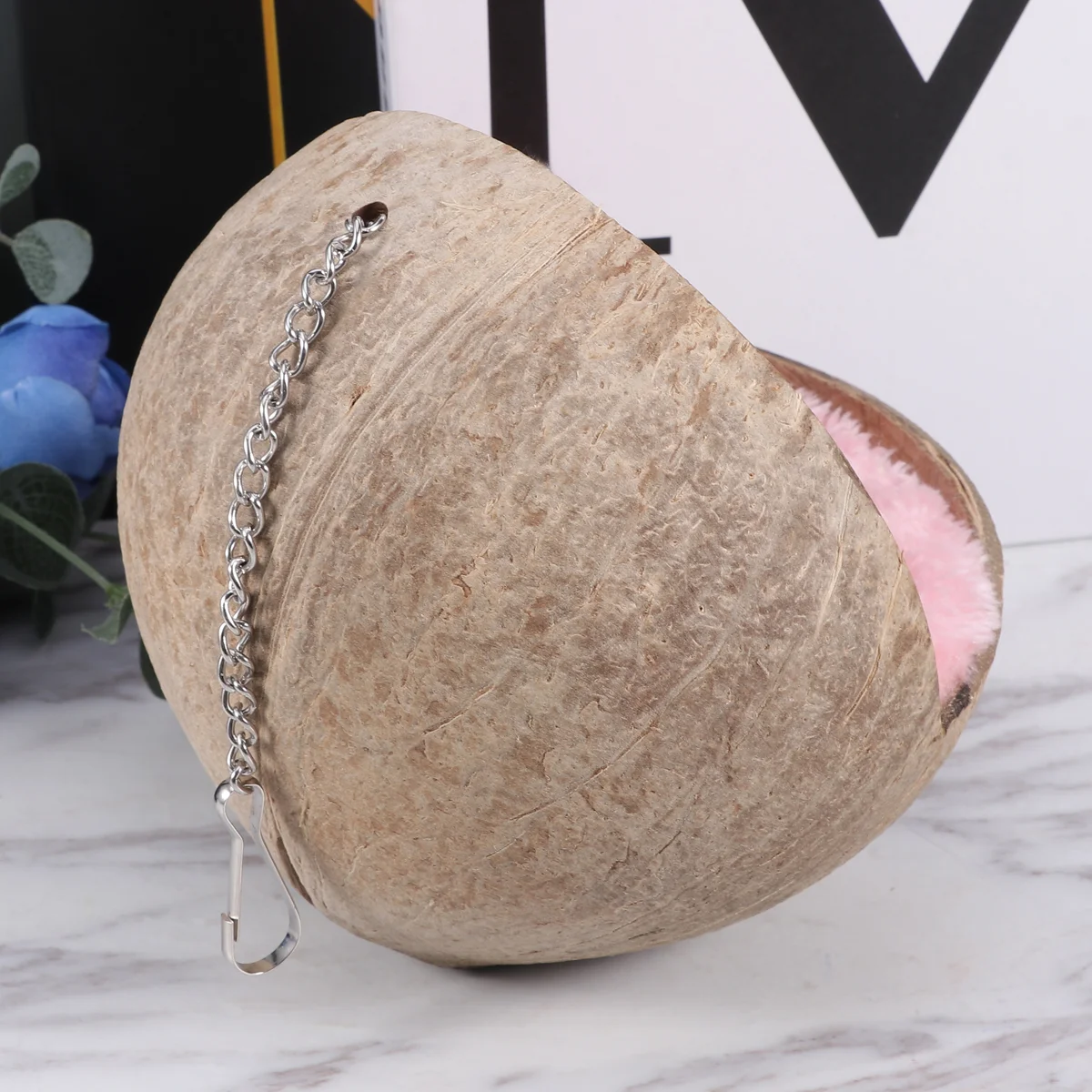 

Hamstercomfortable Pet Cage Shell House Sleeping Bedsmall Ceramic Cooling Supply Bedding Hideout