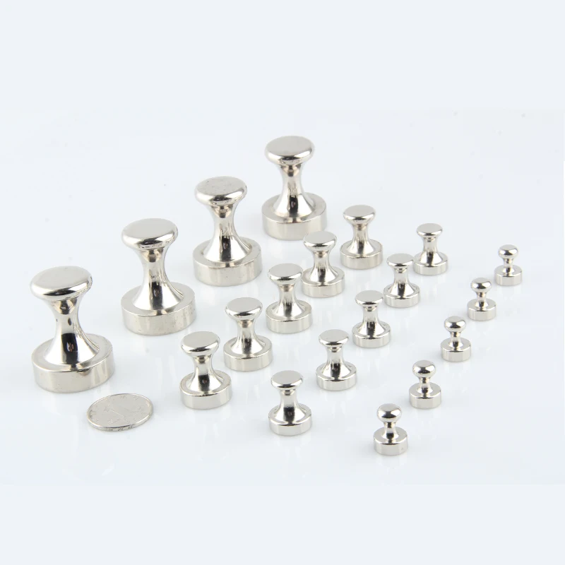 

I-MAGNET 20pcs Neodymium Magnet Magnetic Pushpins Sucker Thumbtack Durable Steel Magnet Push Pin for Refrigerator Whiteboard