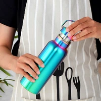 1pc stainless steel vacuum flasks 500ml double wall thermos cup coffee tea milk travel mug portable thermos cups drink ware