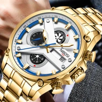 nibosi mens watches 2022 luxury casual sport wristwatches quartz male clock with chronograph stainless steel relogio masculino