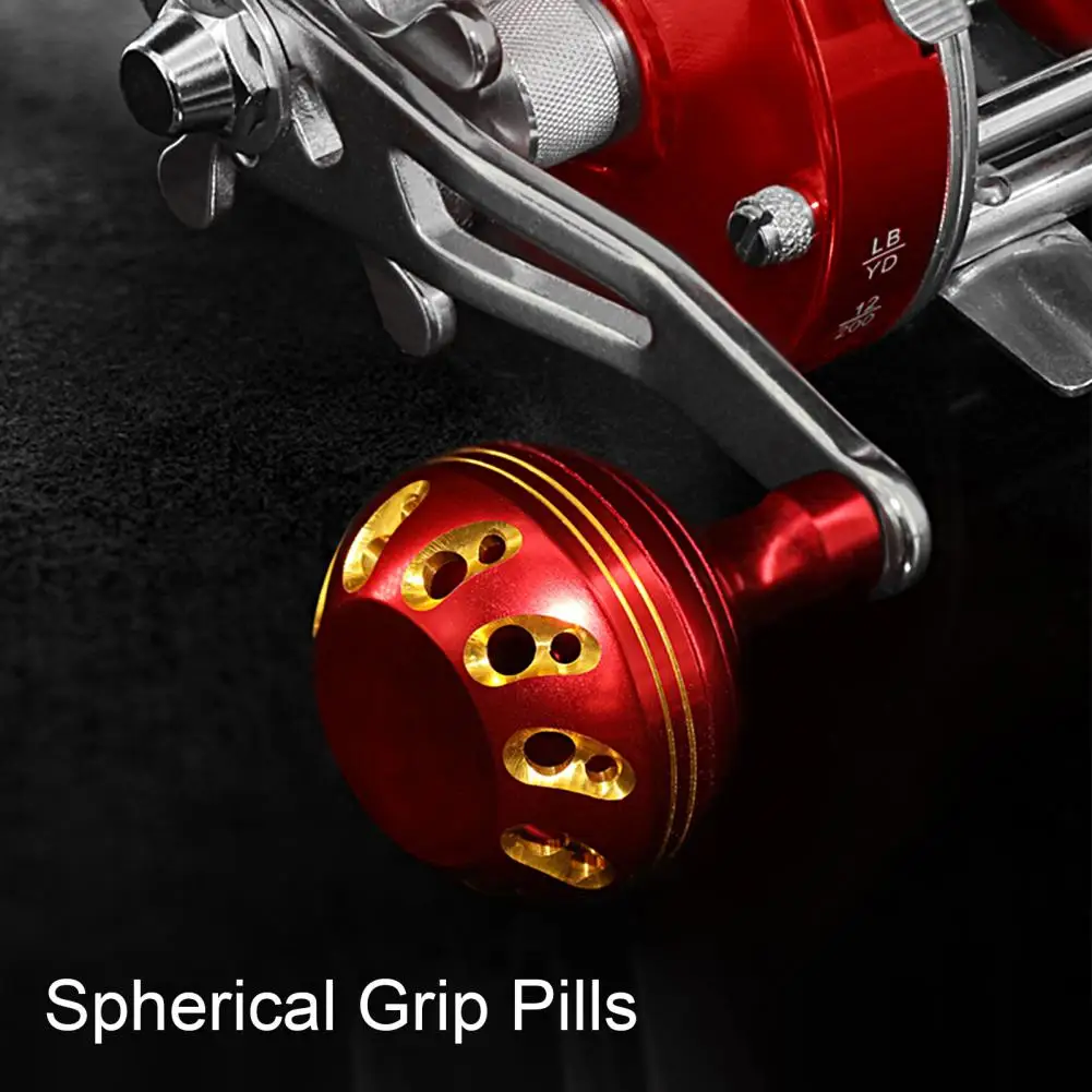 

Fishing Reel Handle Knob Hollow Out Fishing Reel Handle Spherical Strong DIY Spinning Reel Knob Fishing Supplies