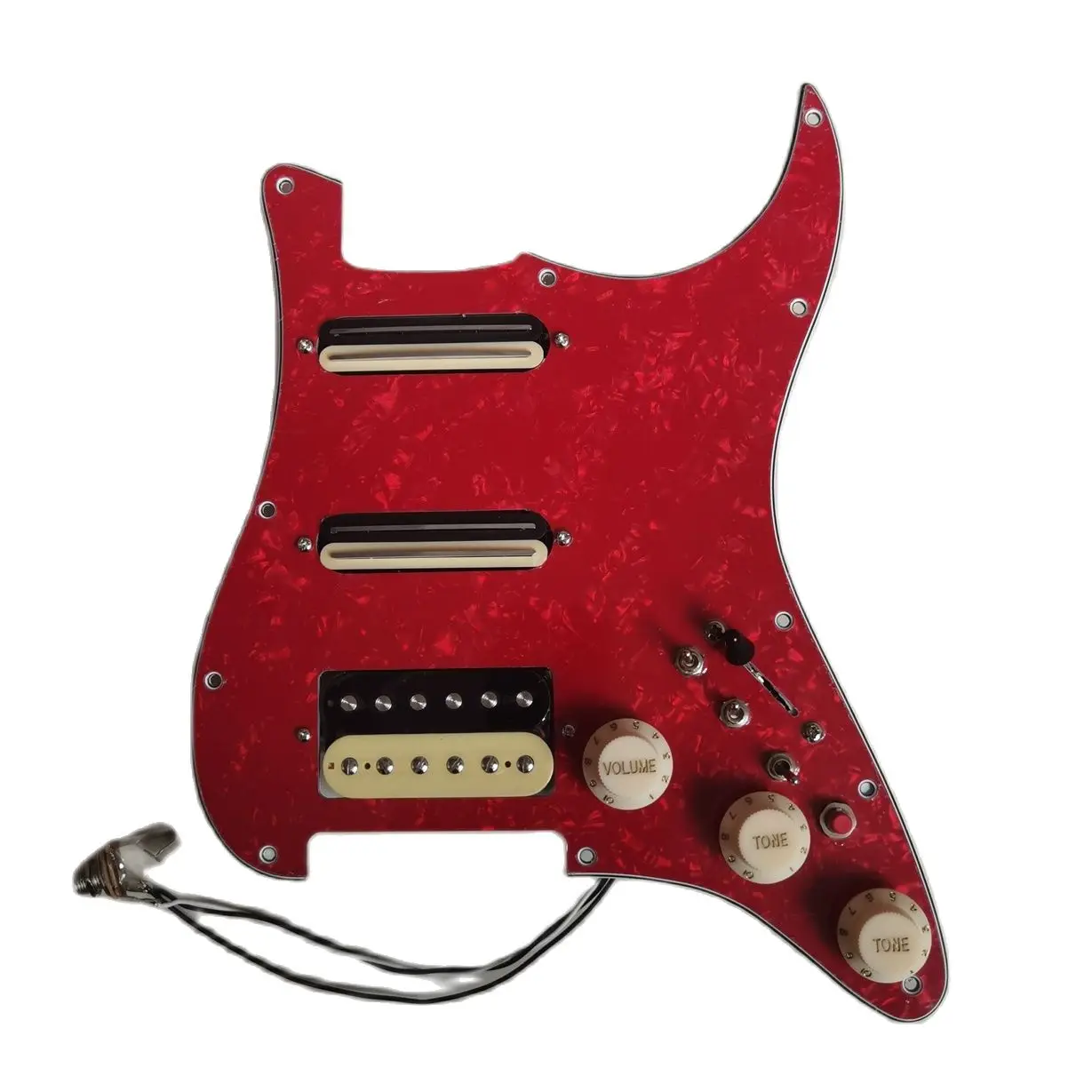 

SSH Предварительно Проводная гитарная накладка, воспроизведение Alnico5, мини-хамбакер, многофункциональная катушка, разделенный переключатель, больше тонов, запчасти для гитары