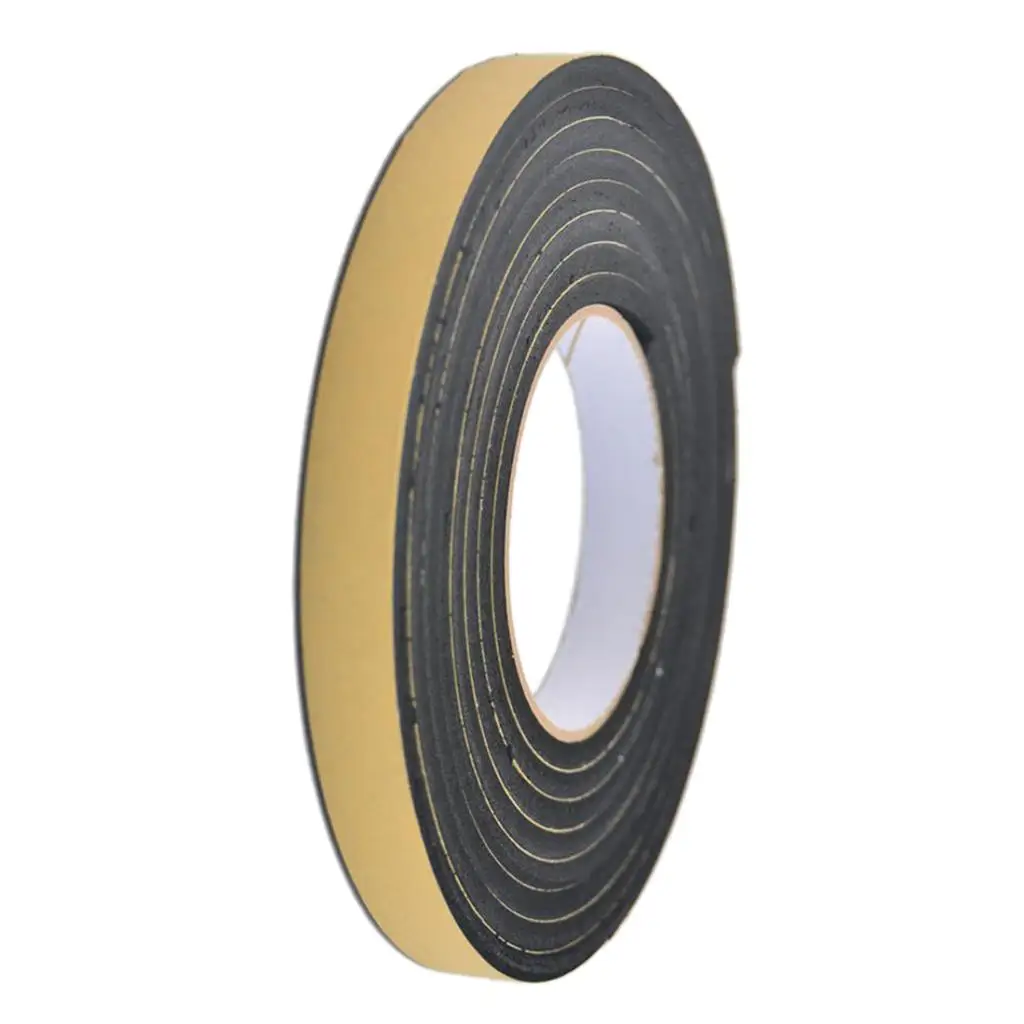 

Weather Stripping Sponge Rubber Seal Strip Tape Door Seal 15mmx5mm 3Meter